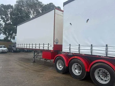 2004 Lusty/Maxitrans Curtainersiders 34 Pallet BDouble with Mezz in rear and Ringfeder photo 16