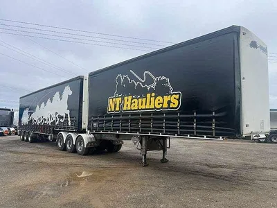 2017 Krueger Curtainsiders BDouble curtainsiders rear drop deck with mezz