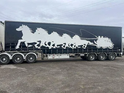 2017 Krueger Curtainsiders BDouble curtainsiders rear drop deck with mezz photo 24