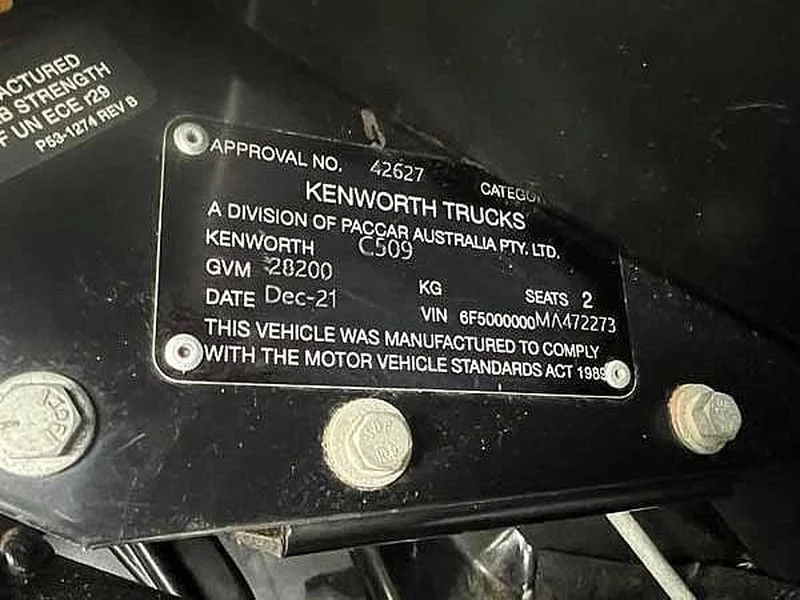 2021 Kenworth C5 Series C509 with recent engine history and low kms - Image 43